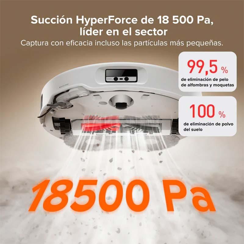 Roborock Qrevo Curv - succión de 18500 Pa