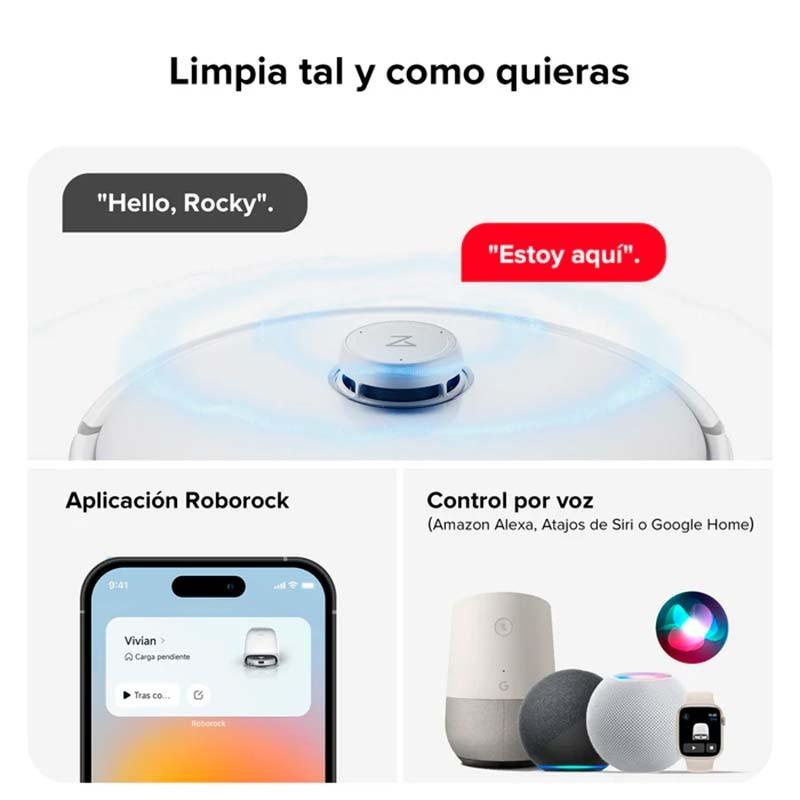Roborock Qrevo Curv - control por voz