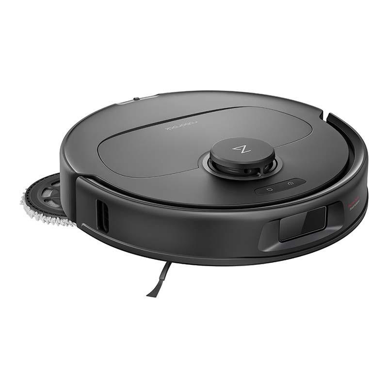 Roborock Qrevo Plus Negro - vista frontal y lateral izquierdo