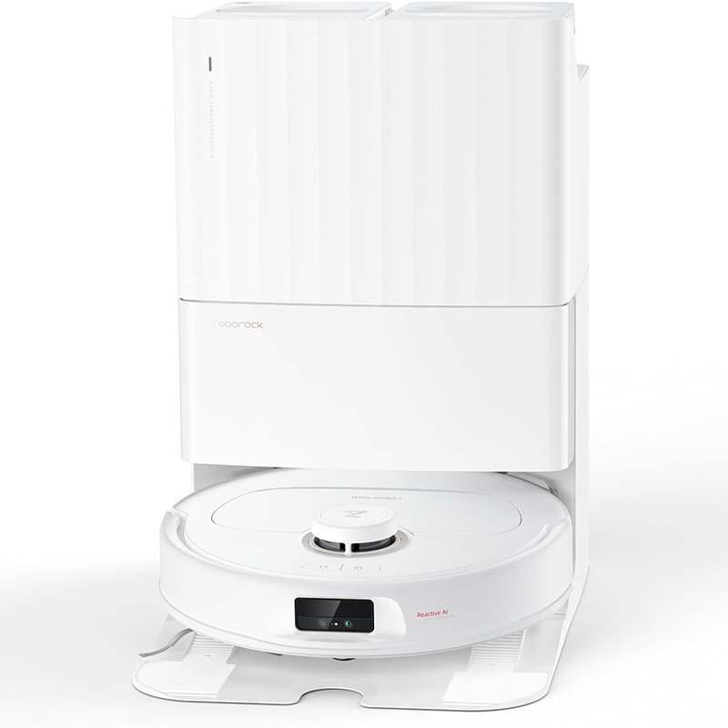 Roborock Qrevo MaxV y base multifunción - vista frontal