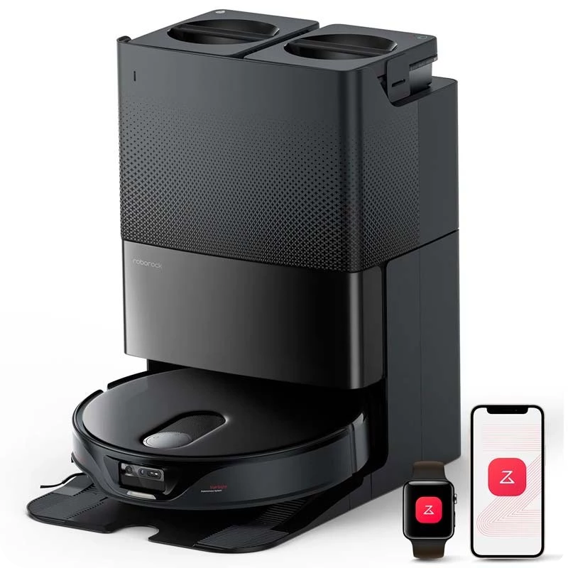 Roborock Qrevo Slim Negro con Base de autolimpieza - Aspirador Robot