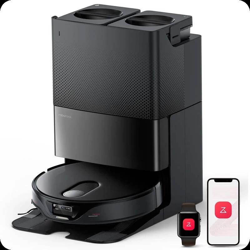 Roborock Qrevo Slim Negro con Base de autolimpieza - Aspirador Robot