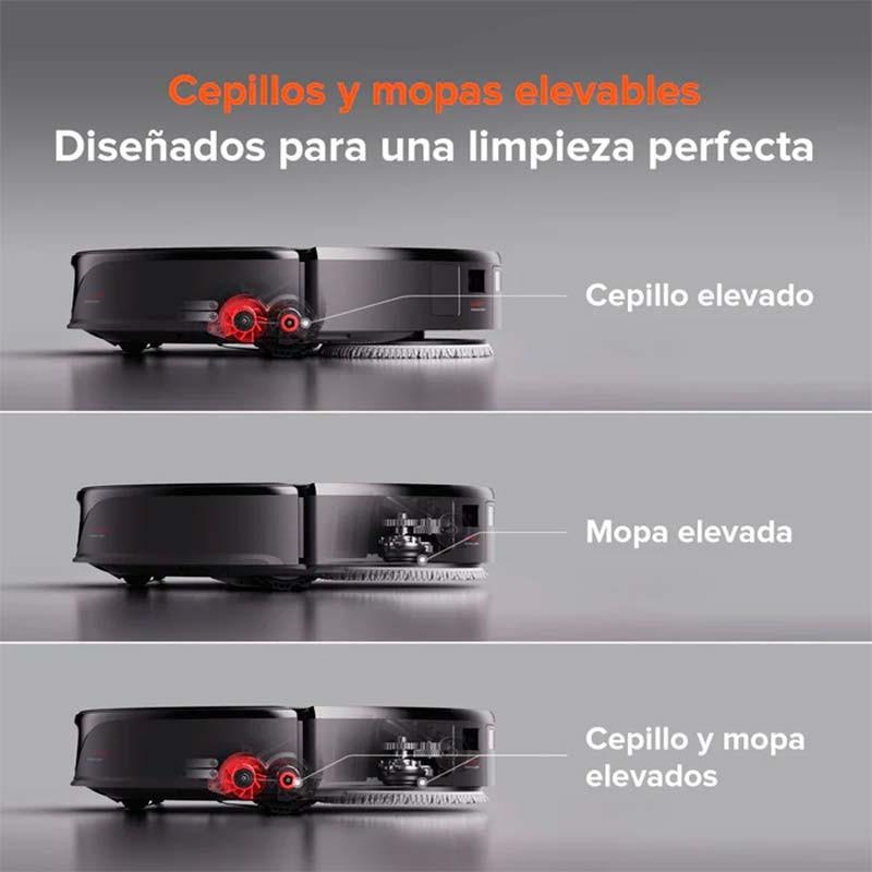 Roborock Qrevo Slim - cepillos y mopas elevables