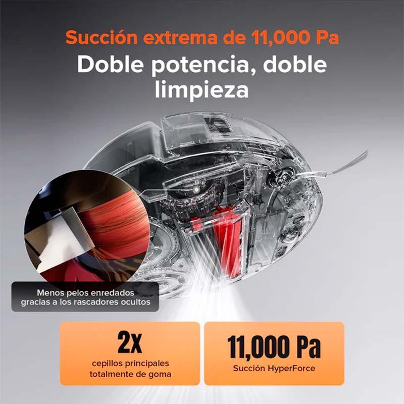 Roborock Qrevo Slim - succión de 11000 Pa