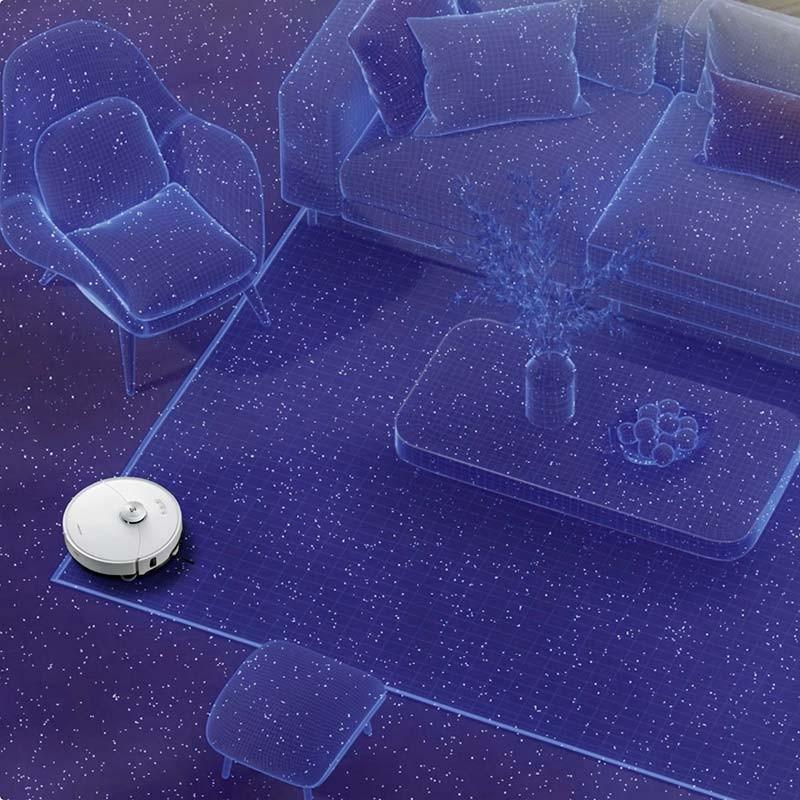 navegación LiDAR del Aspirador Robot Roborock S8 MaxV Ultra Blanco