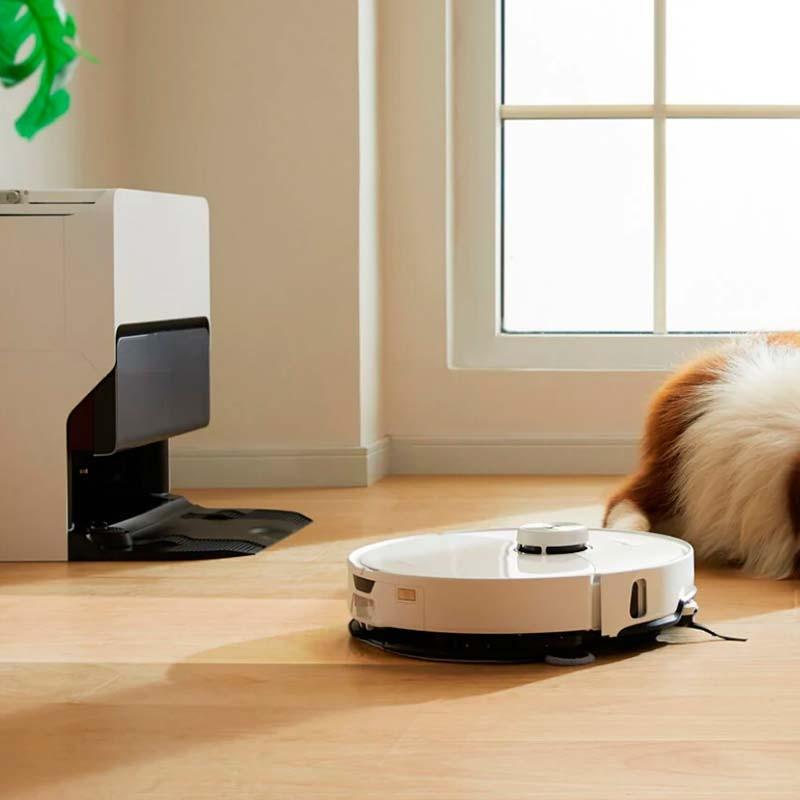 fotografía real del Aspirador Robot Roborock S8 MaxV Ultra Blanco