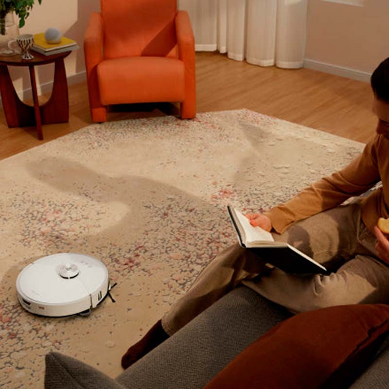 vista superior del Aspirador Robot Roborock S8 MaxV Ultra Blanco