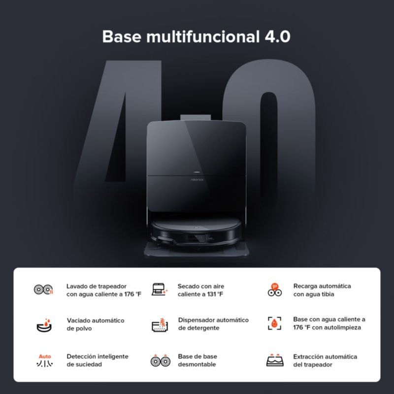 Roborock Saros 10R con base multifunción 4.0
