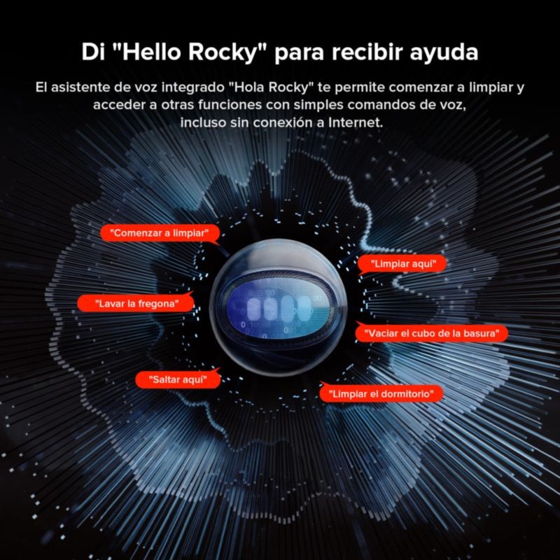 Roborock Saros 10R con asistente de voz integrado “Hello Rocky”