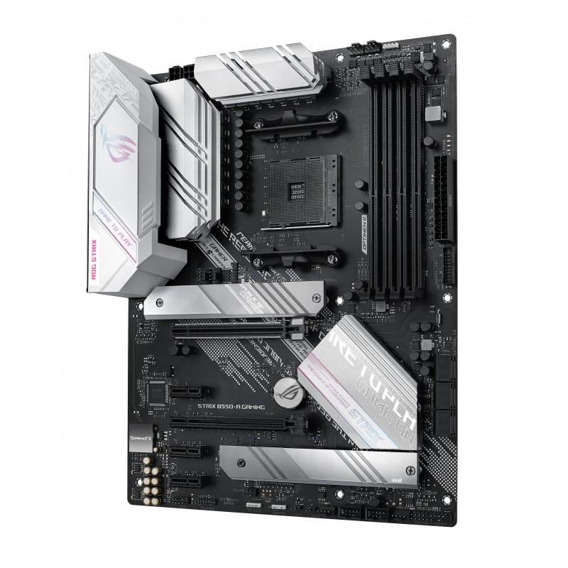 ASUS ROG STRIX B550-A GAMING AMD Ryzen 3 128GB ATX Black - Carte mère Side Image