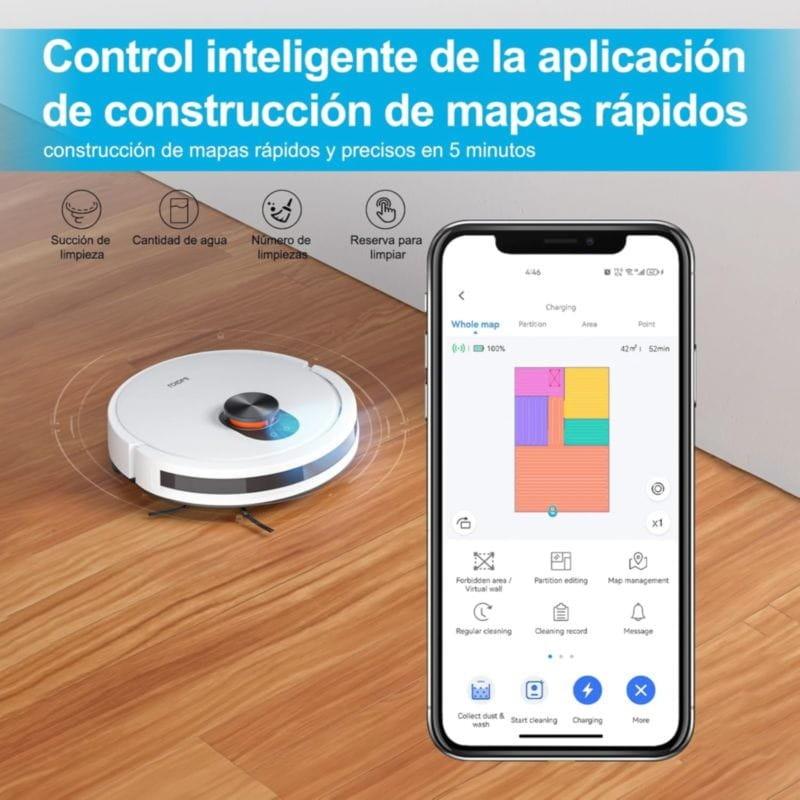 Maqueado inteligente del Robot aspirador ROIDMI EVE CC Blanco