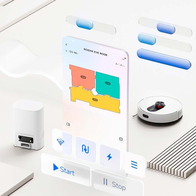 aplicação móvel do Aspirador Robot Roidmi EVE ROOK