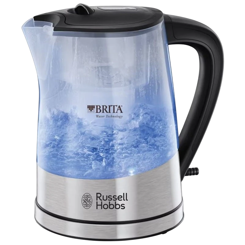 Russell Hobbs Bouilloire électrique Purity avec filtre Brita Noir/acier/transparent