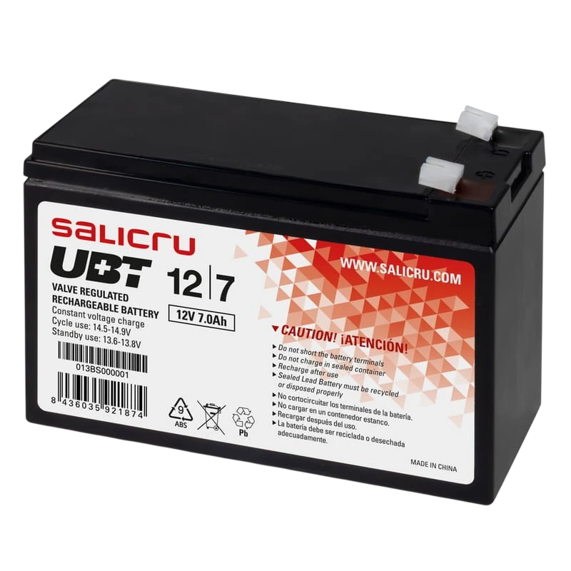Salicru UBT 12V/7A Noir - Batterie