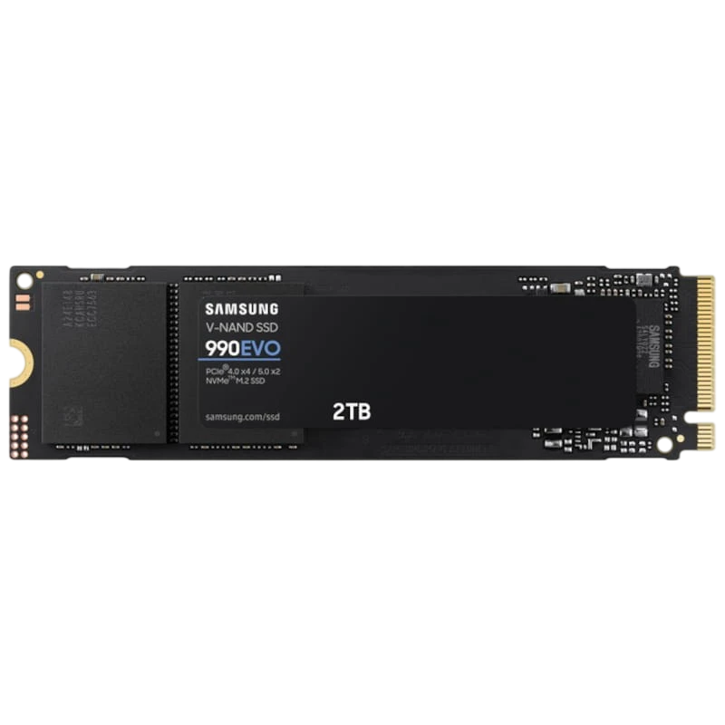 Samsung 990 EVO M.2 2TB PCI Express 4.0 V-NAND TLC NVMe Negro - Disco duro SSD