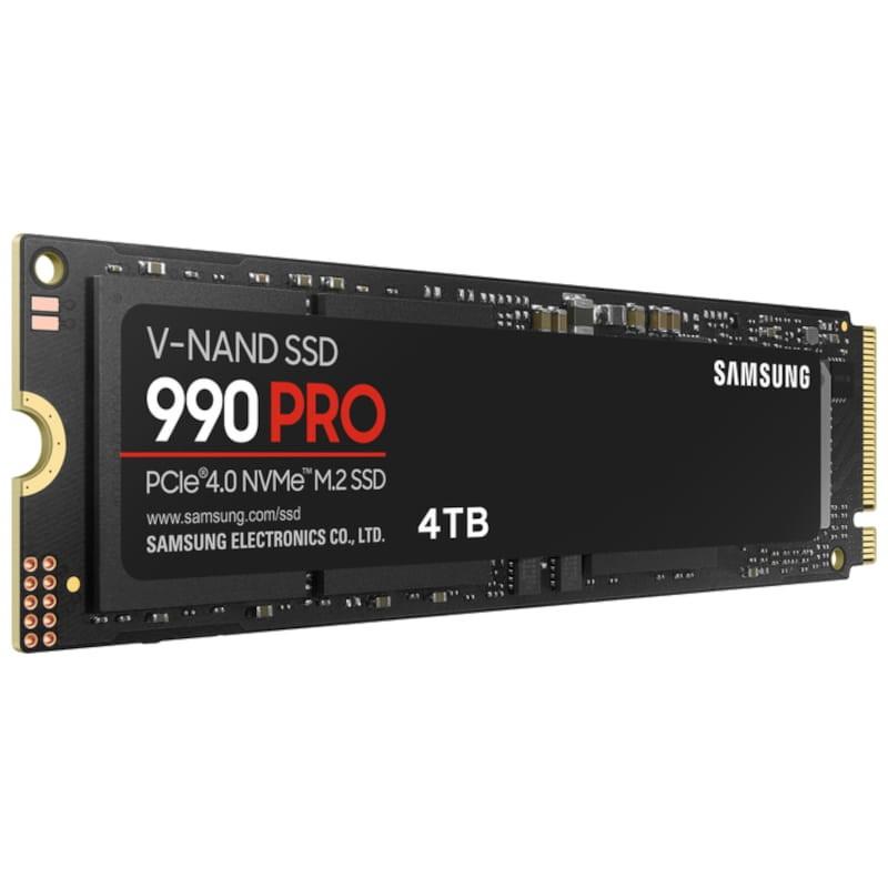 Samsung 990 PRO M.2 4 TB PCIe 4.0 V-NAND - Disco rígido SSD Vista frontal lado esquerdo