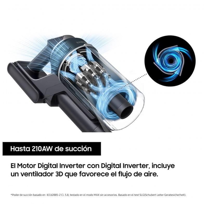 Samsung BESPOKE Jet + All in One Clean Station Blanca 210W VS20B95823W/WA - Aspiradora sin Cable 210aw de succión