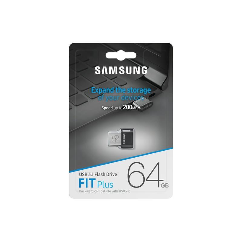 Samsung FIT Plus 64 Go USB 3.1 Titan Grey - Boîte