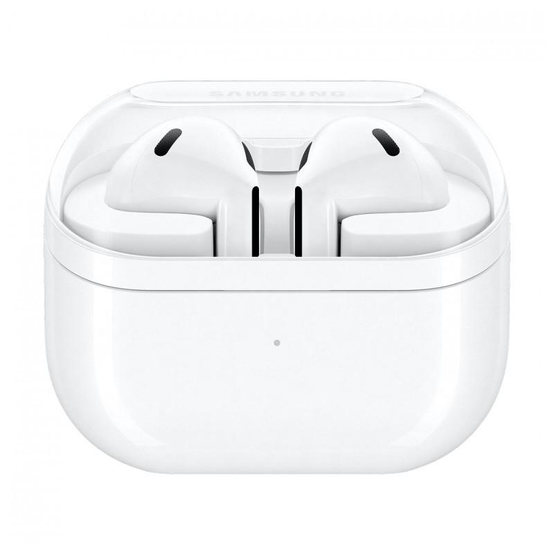 vista frontal del estuche de carga de los Auriculares Inalámbricos Samsung Galaxy Buds3 Blanco