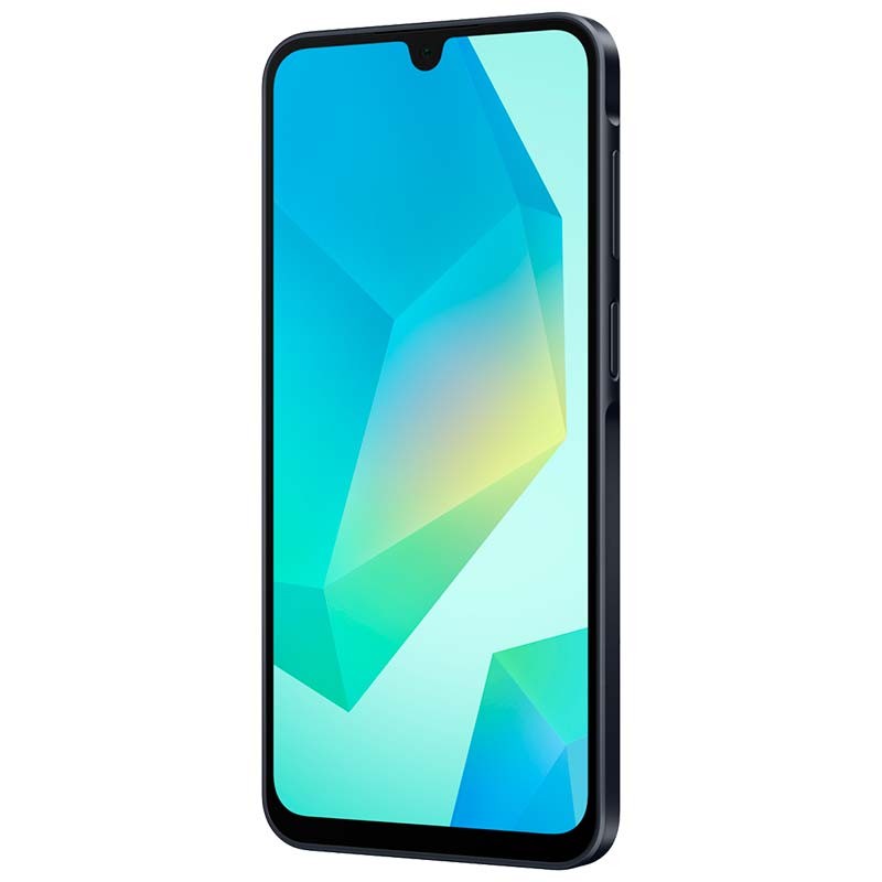Samsung Galaxy A16 4G 4GB/128GB Negro - vista frontal y lateral derecho