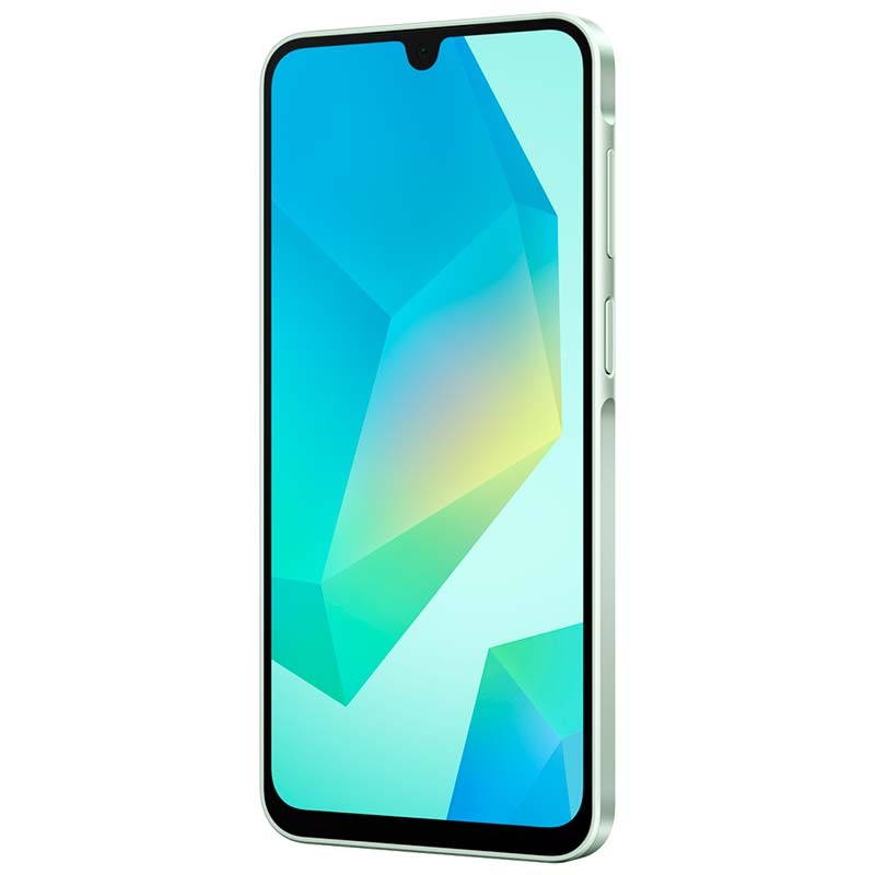 Samsung Galaxy A16 4G 4GB/128GB Verde - vista frontal y lateral derecho