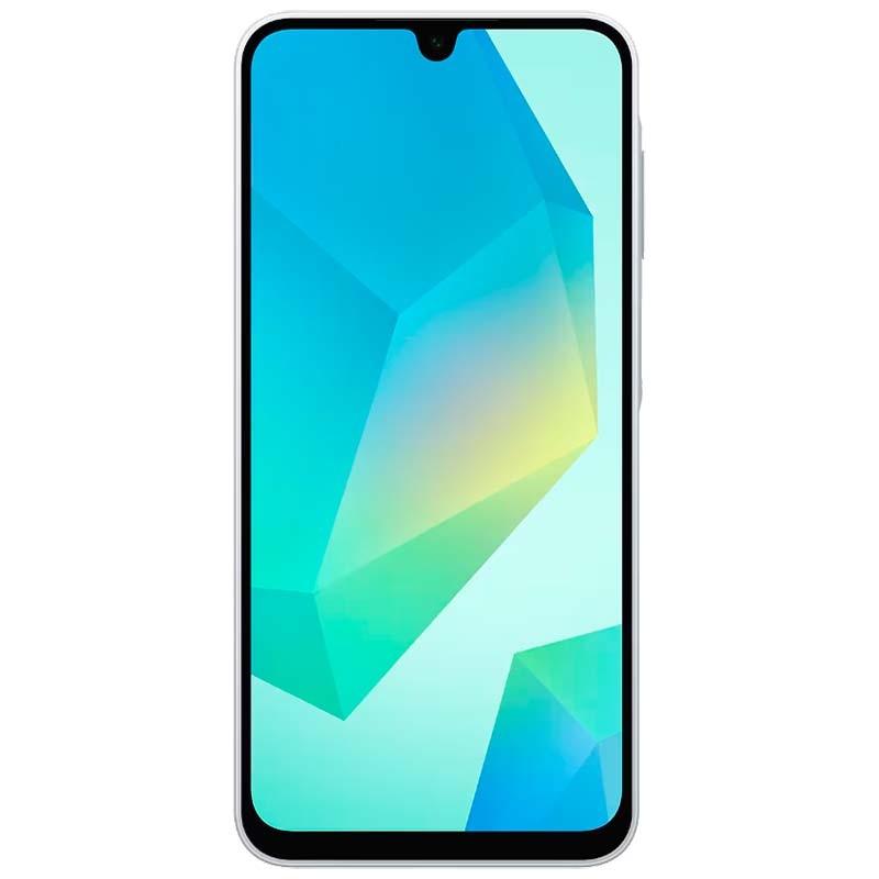 Samsung Galaxy A16 5G 4GB/128GB Cinzento - vista frontal e lateral esquerda