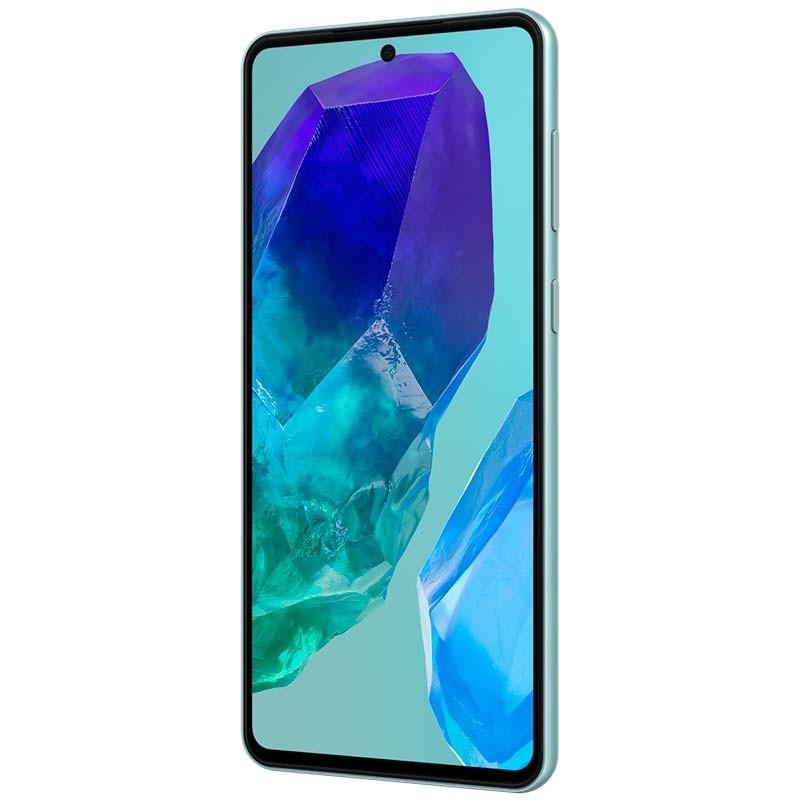 Samsung Galaxy M55 5G 8GB/256GB Verde Claro - Teléfono móvil Frontal lado izquierdo