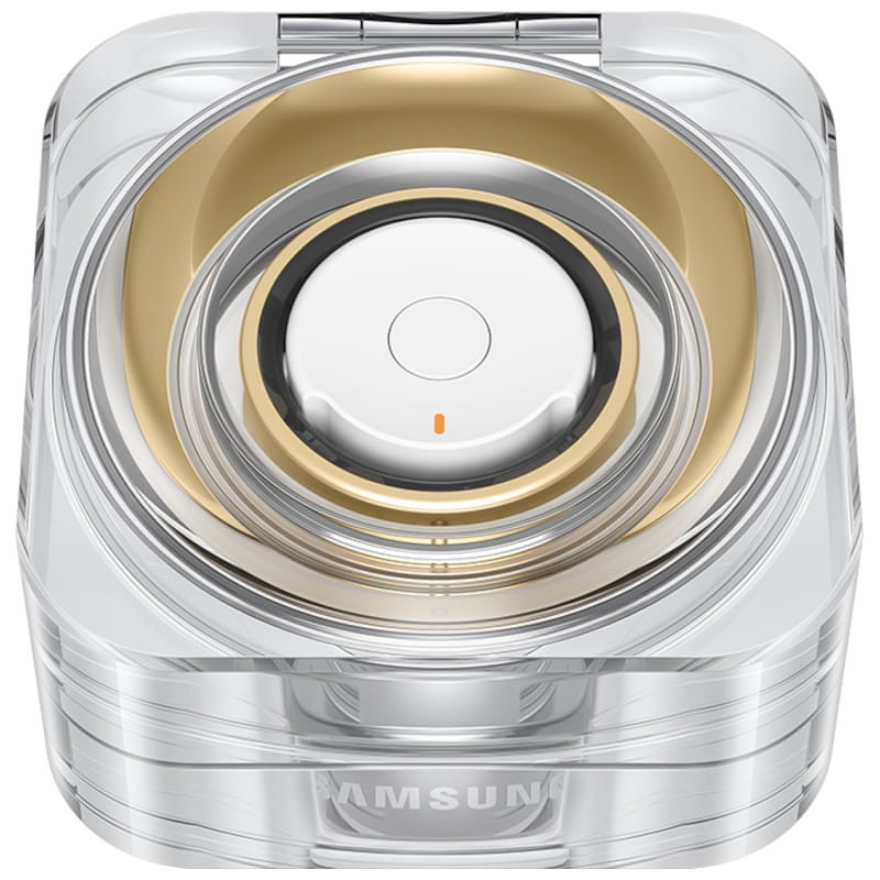 Estojo fechado de Samsung Galaxy Ring Tamanho 14 Ouro Titânio - Anel Inteligente