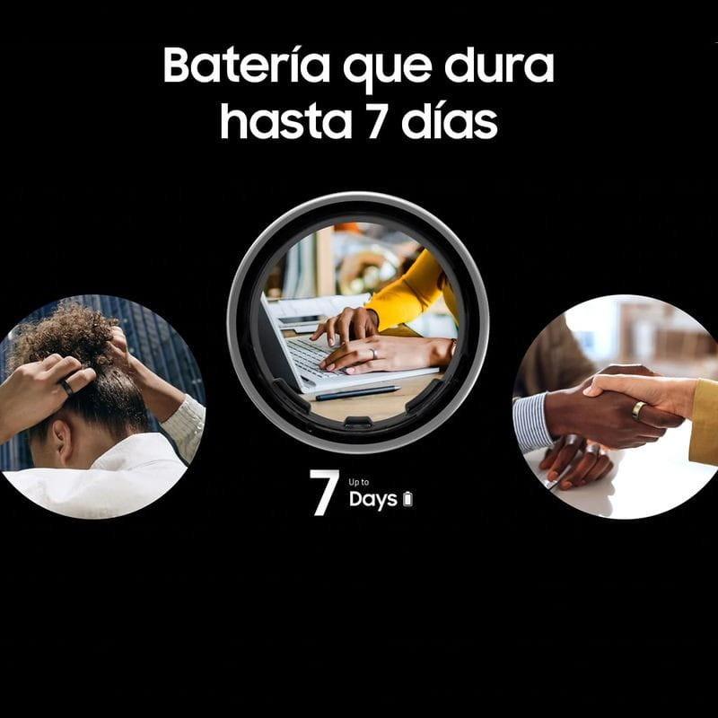 Duração da bateria de Samsung Galaxy Ring Tamanho 14 Ouro Titânio - Anel Inteligente