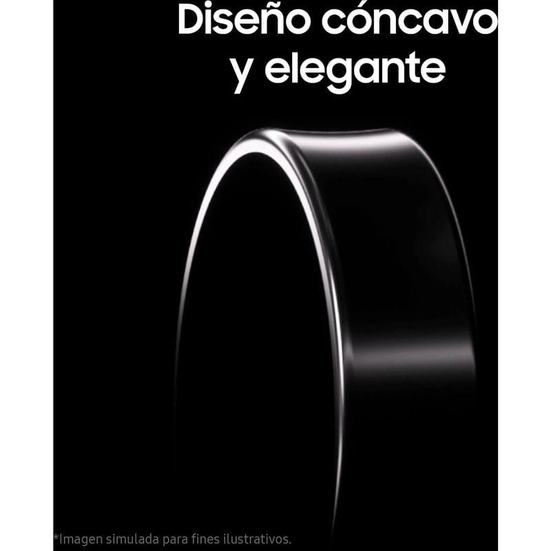 Design de Samsung Galaxy Ring Taille 7 Titane Argent - Smart Ring