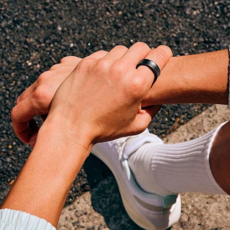 Élégant de Samsung Galaxy Ring Taille 7 Titane Argent - Smart Ring