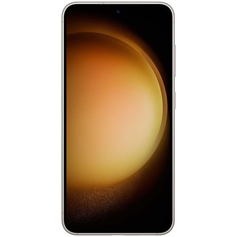 Vista frontal do Telemóvel Samsung Galaxy S23 5G 8GB/256GB creme