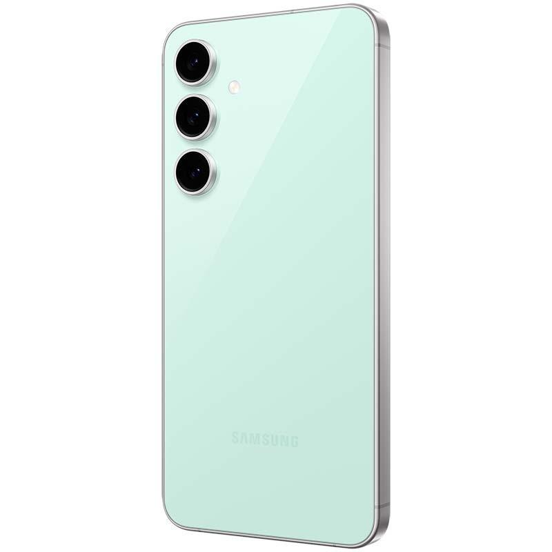 Samsung Galaxy S24 FE 5G 8GB/256GB Menta - vista trasera y lateral izquierdo