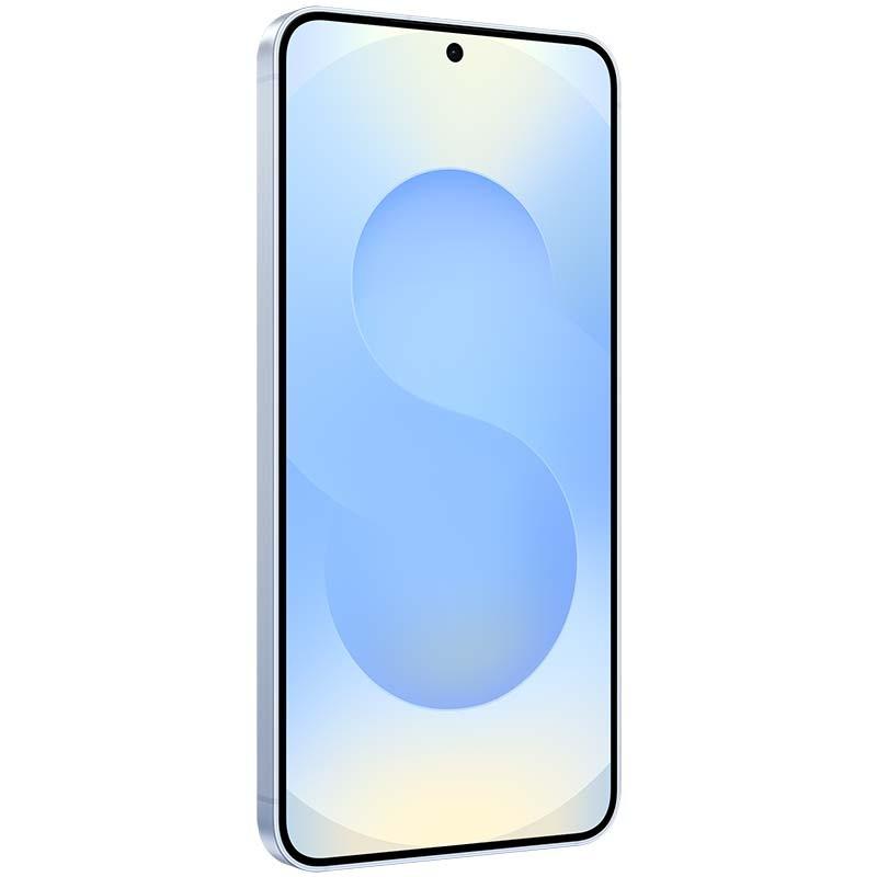 Samsung Galaxy S25 5G 12GB/128GB Azul - vista frontal y lateral izquierdo