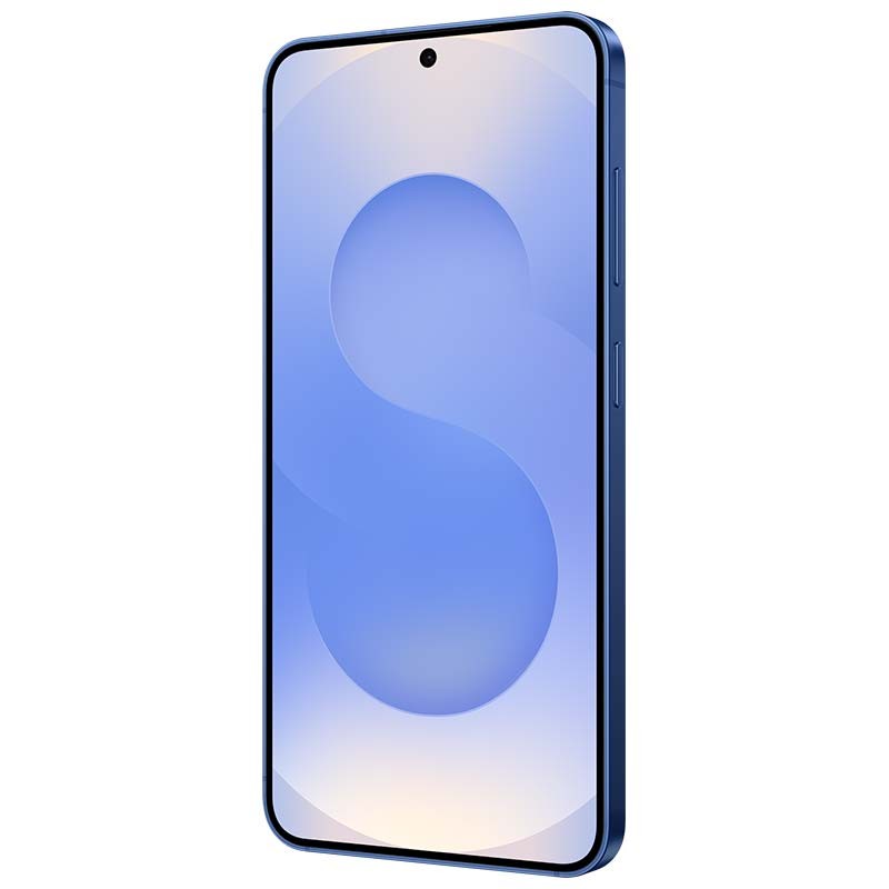 Samsung Galaxy S25 5G 12GB/512GB Azul Marino - vista frontal y lateral derecho
