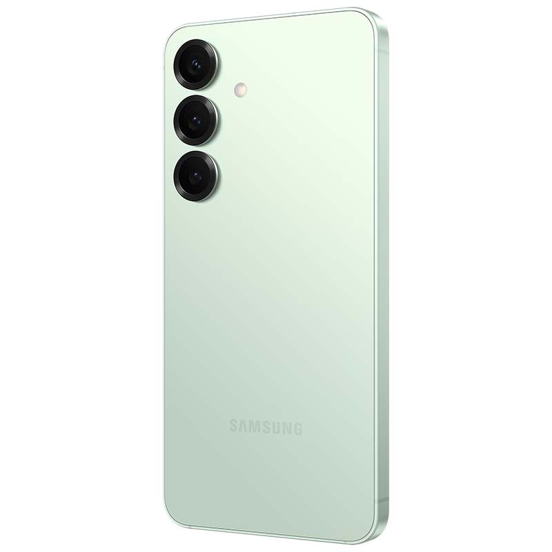 Samsung Galaxy S25 5G 12GB/128GB Menta - vista traseira e lateral esquerda