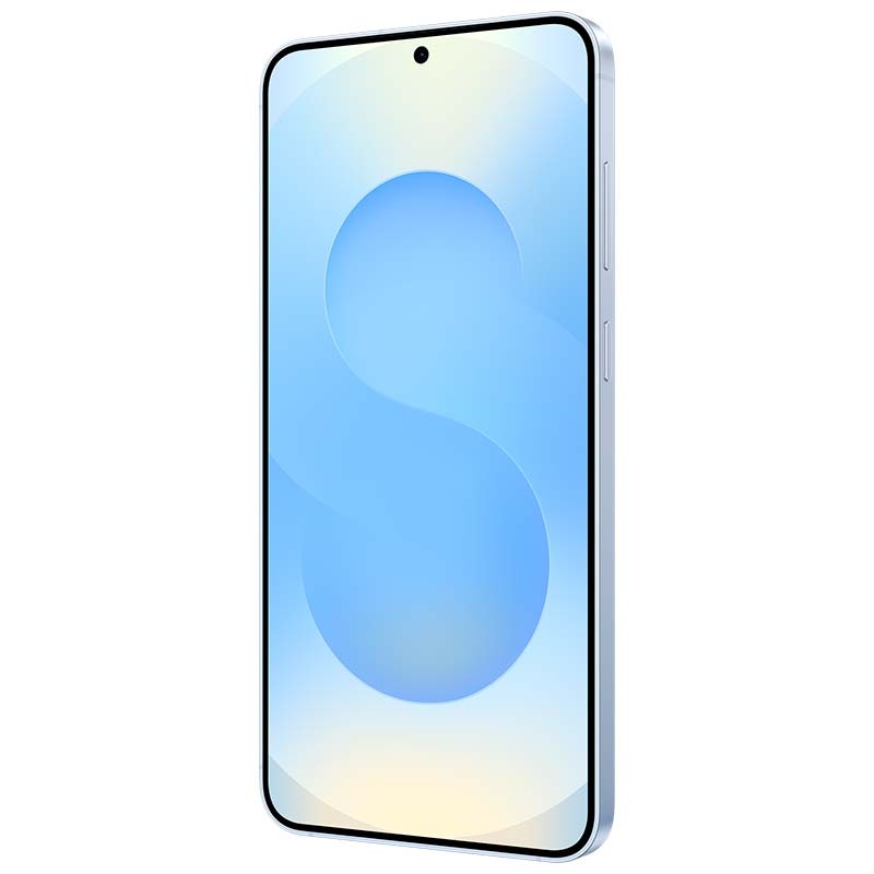 Samsung Galaxy S25+ 5G 12GB/256GB Azul - vista frontal y lateral derecho