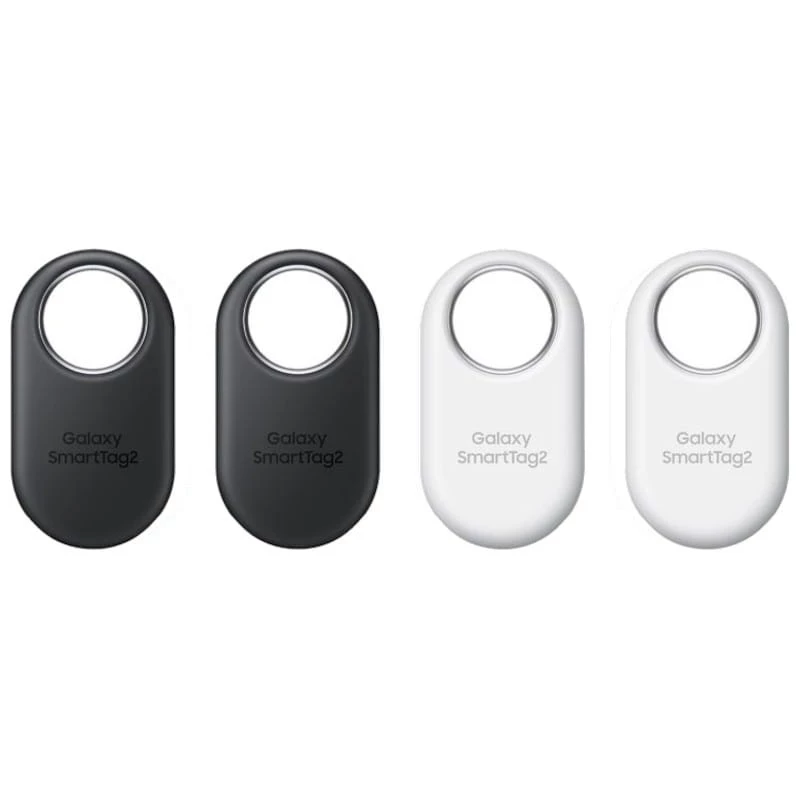 Samsung Galaxy SmartTag 2 IP67 NFC Pack x 4 Noir/Blanc - Dispositif de localisation