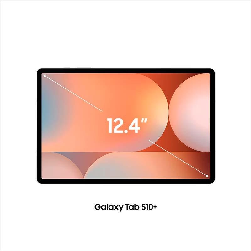 Samsung Galaxy Tab S10+ 12GB/256GB Wi-Fi Plata - vista frontal