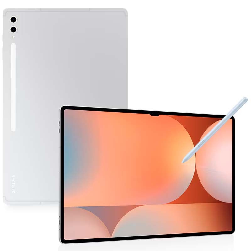 Samsung Galaxy Tab S10 Ultra 12GB/512GB Wi-Fi Plata - vista frontal y trasera