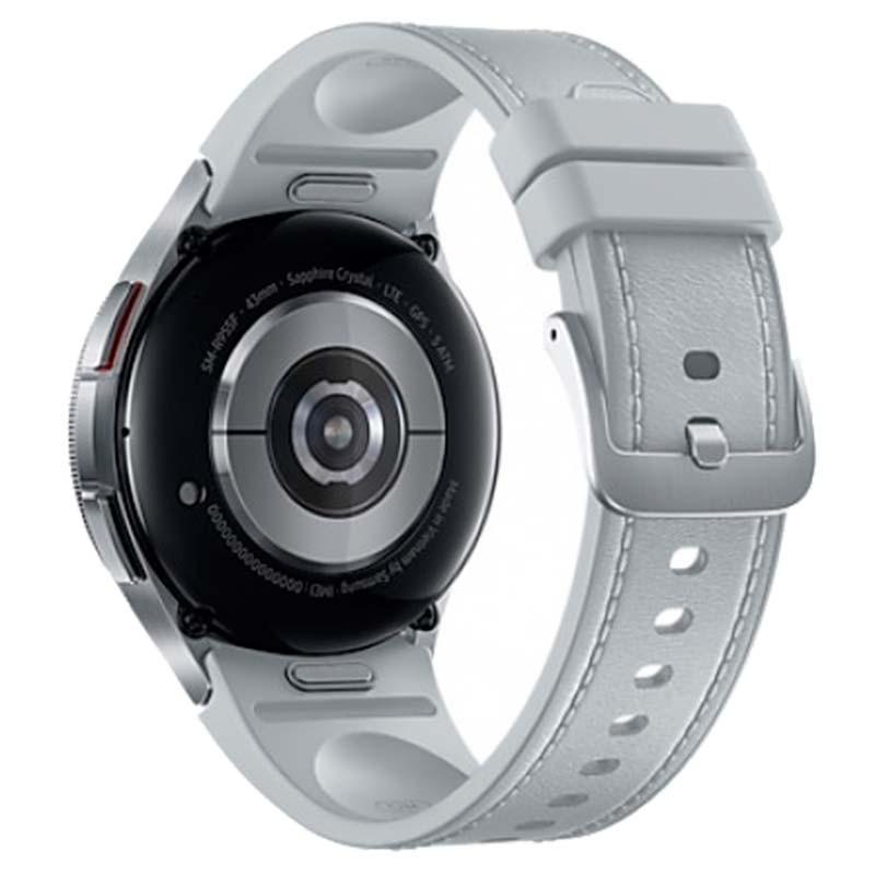 vista trasera del Reloj inteligente Samsung Galaxy Watch6 Classic R950 43mm BT Plata