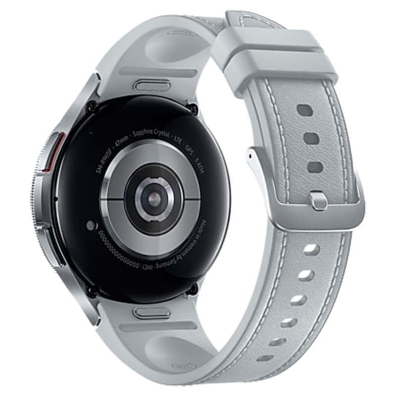 vista trasera del Reloj inteligente Samsung Galaxy Watch6 Classic R960 47mm BT Plata