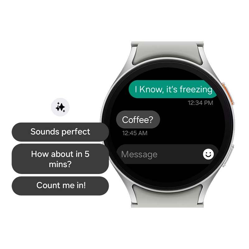 Smart responses del Reloj inteligente Samsung Galaxy Watch7 L315 44mm 4G Verde