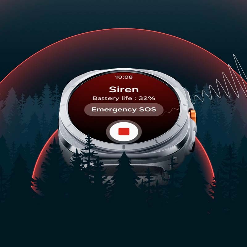 sirena de ayuda del Reloj inteligente Samsung Galaxy Watch Ultra LTE Blanco