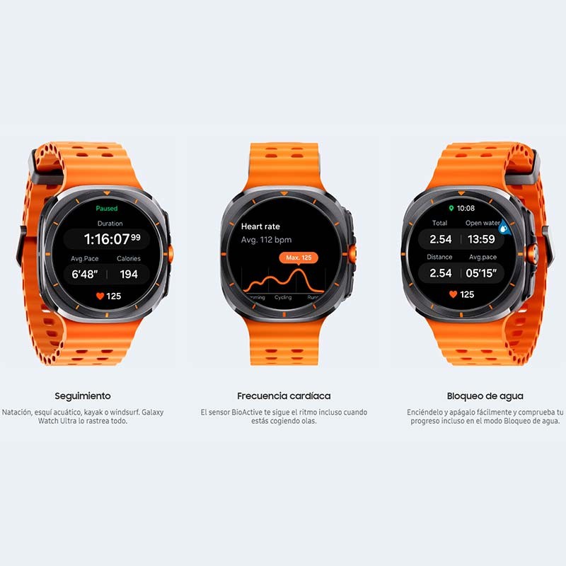 seguimiento deportivo del Reloj inteligente Samsung Galaxy Watch Ultra LTE Blanco