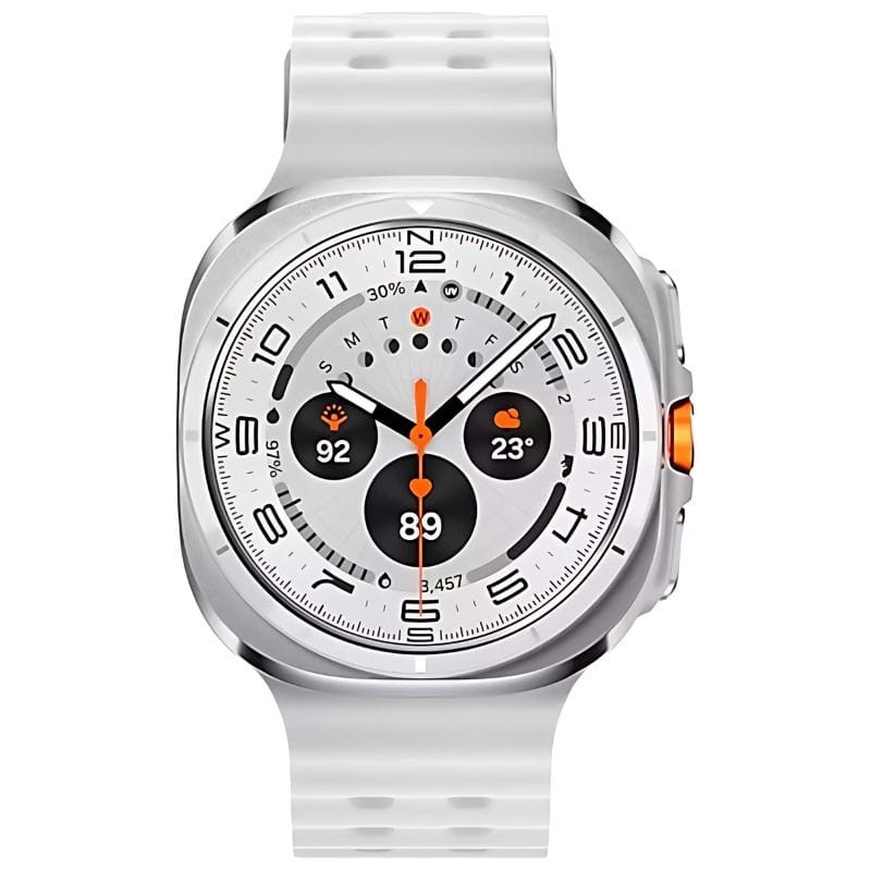 vista frontal del Reloj inteligente Samsung Galaxy Watch Ultra LTE Blanco