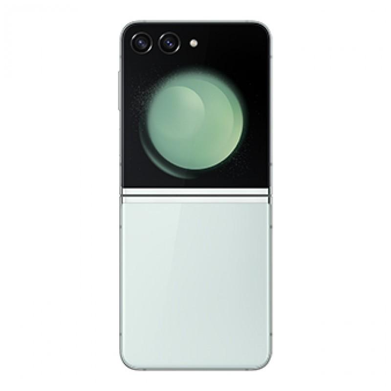 vista trasera del Teléfono móvil Samsung Galaxy Z Flip5 5G 8GB/256GB Verde desplegado