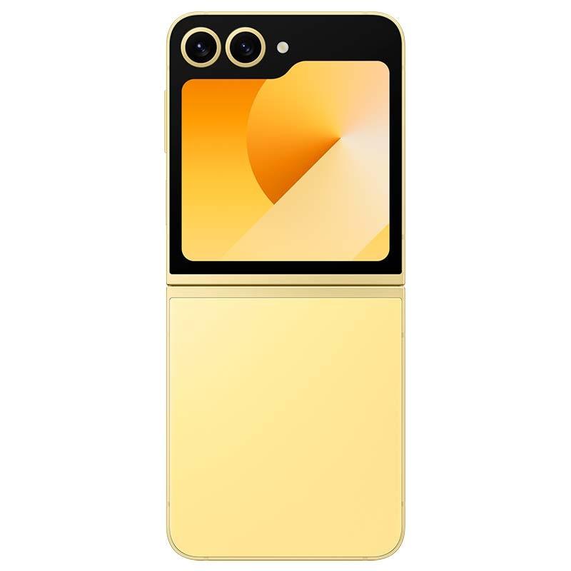 vista trasera del Teléfono móvil Samsung Galaxy Z Flip6 5G 12GB/512GB Amarillo desplegado