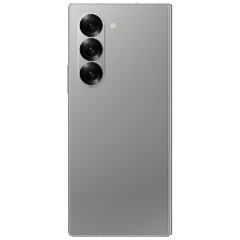 Samsung Galaxy Z Fold6 5G gris reconditionné excellent état, dos mat élégant avec triple module photo vertical et finitions premium, 12 Go 256 Go