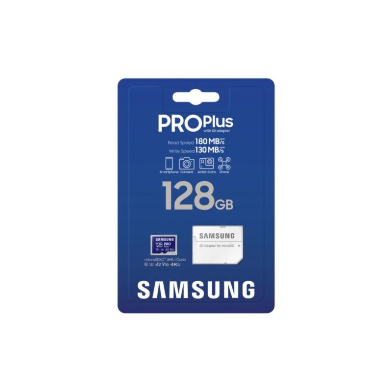 Paquete de la Memoria Flash Samsung MB-MD128SA/EU 128GB MicroSDXC